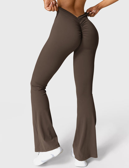 Eveloria Damen Leggings V-Ausschnitt
