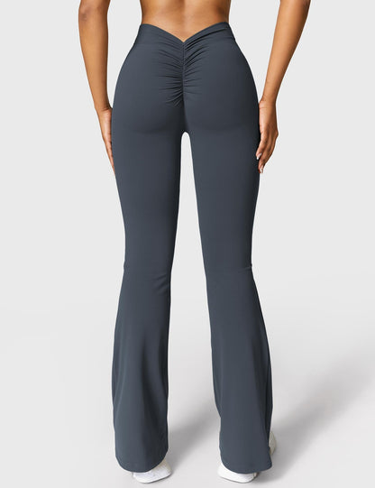 Eveloria Damen Leggings V-Ausschnitt