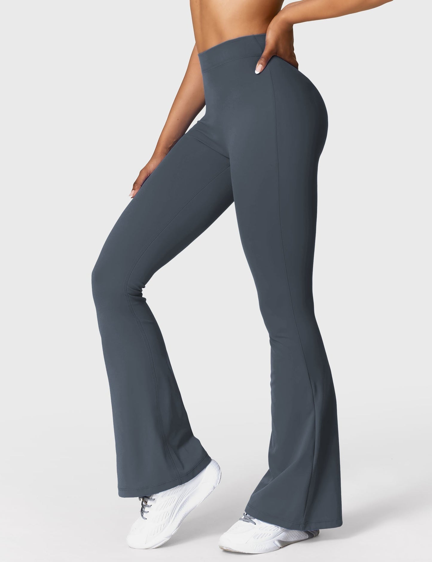 Eveloria Damen Leggings V-Ausschnitt