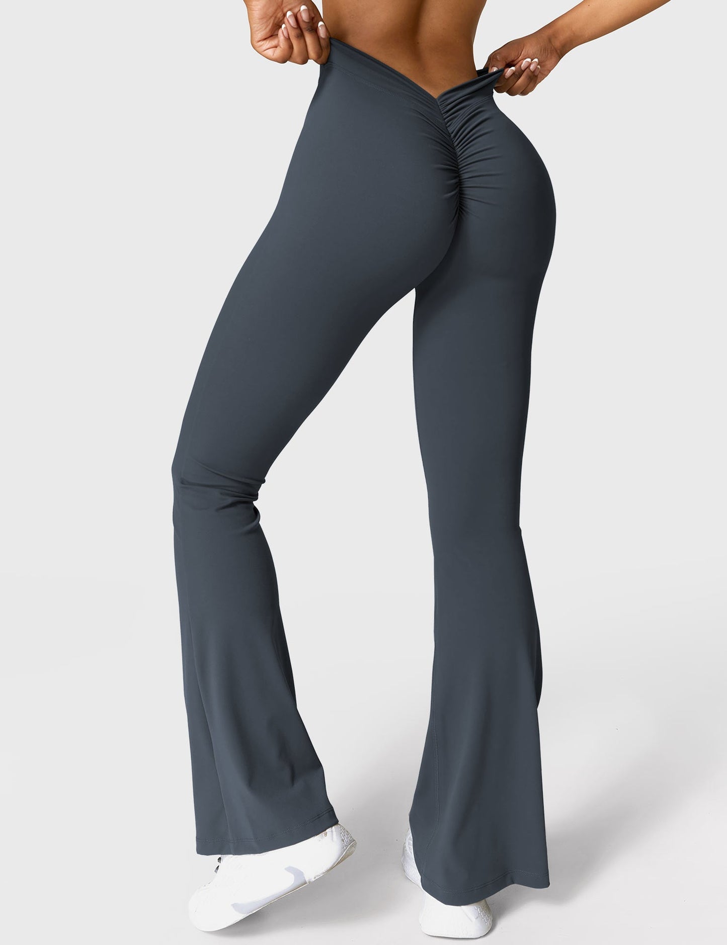 Eveloria Damen Leggings V-Ausschnitt
