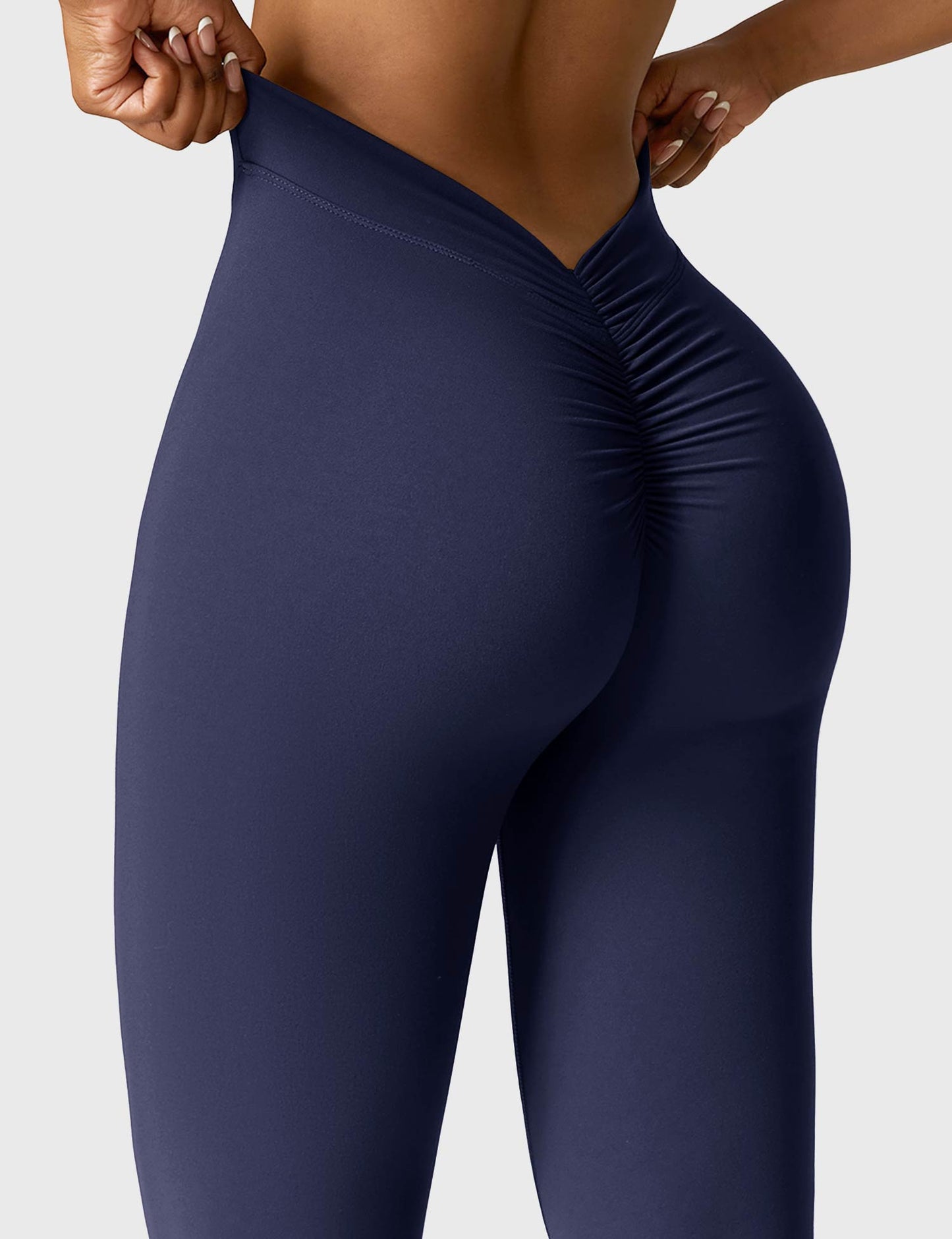 Eveloria Damen Leggings V-Ausschnitt