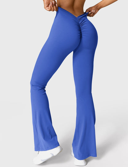 Eveloria Damen Leggings V-Ausschnitt