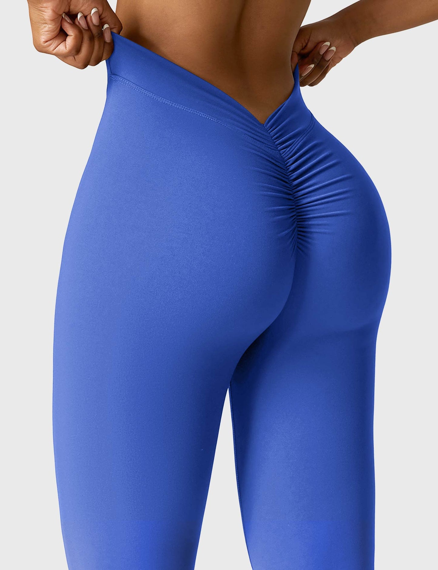 Eveloria Damen Leggings V-Ausschnitt