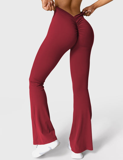 Eveloria Damen Leggings V-Ausschnitt