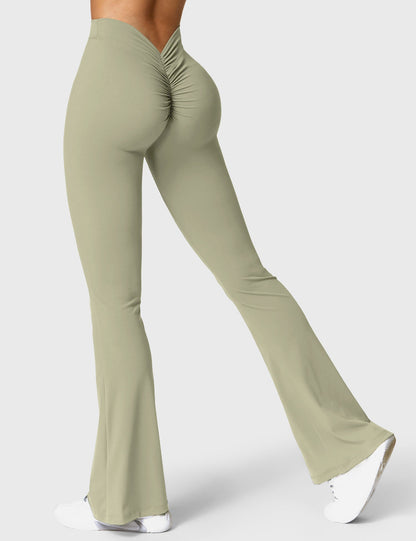 Eveloria Damen Leggings V-Ausschnitt