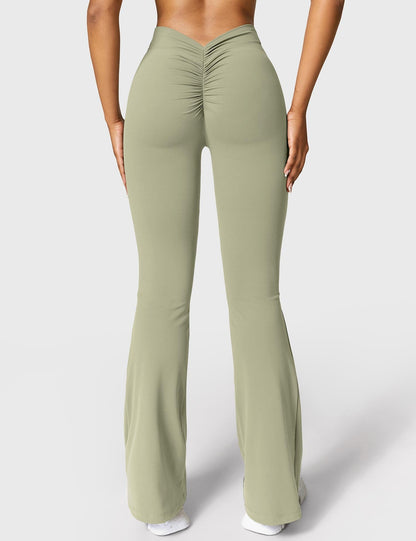 Eveloria Damen Leggings V-Ausschnitt