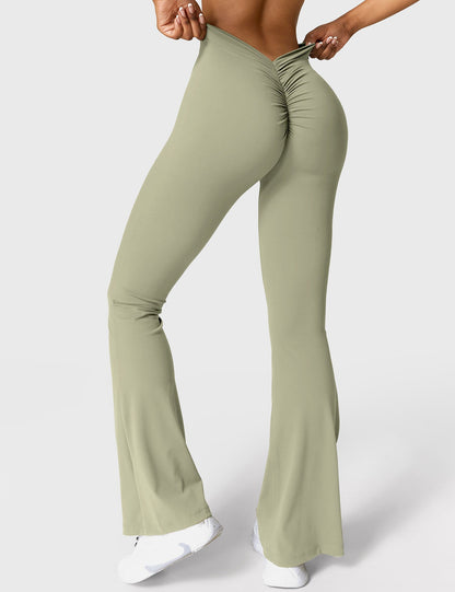 Eveloria Damen Leggings V-Ausschnitt