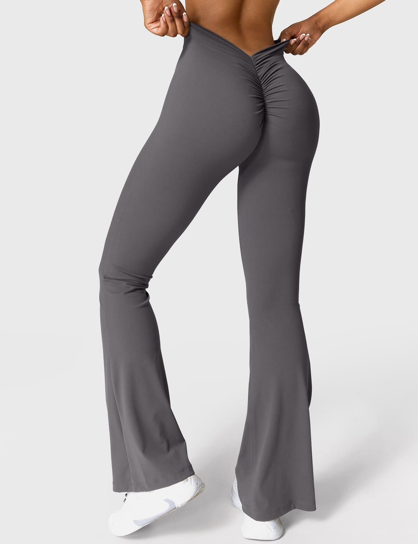 Eveloria Damen Leggings V-Ausschnitt