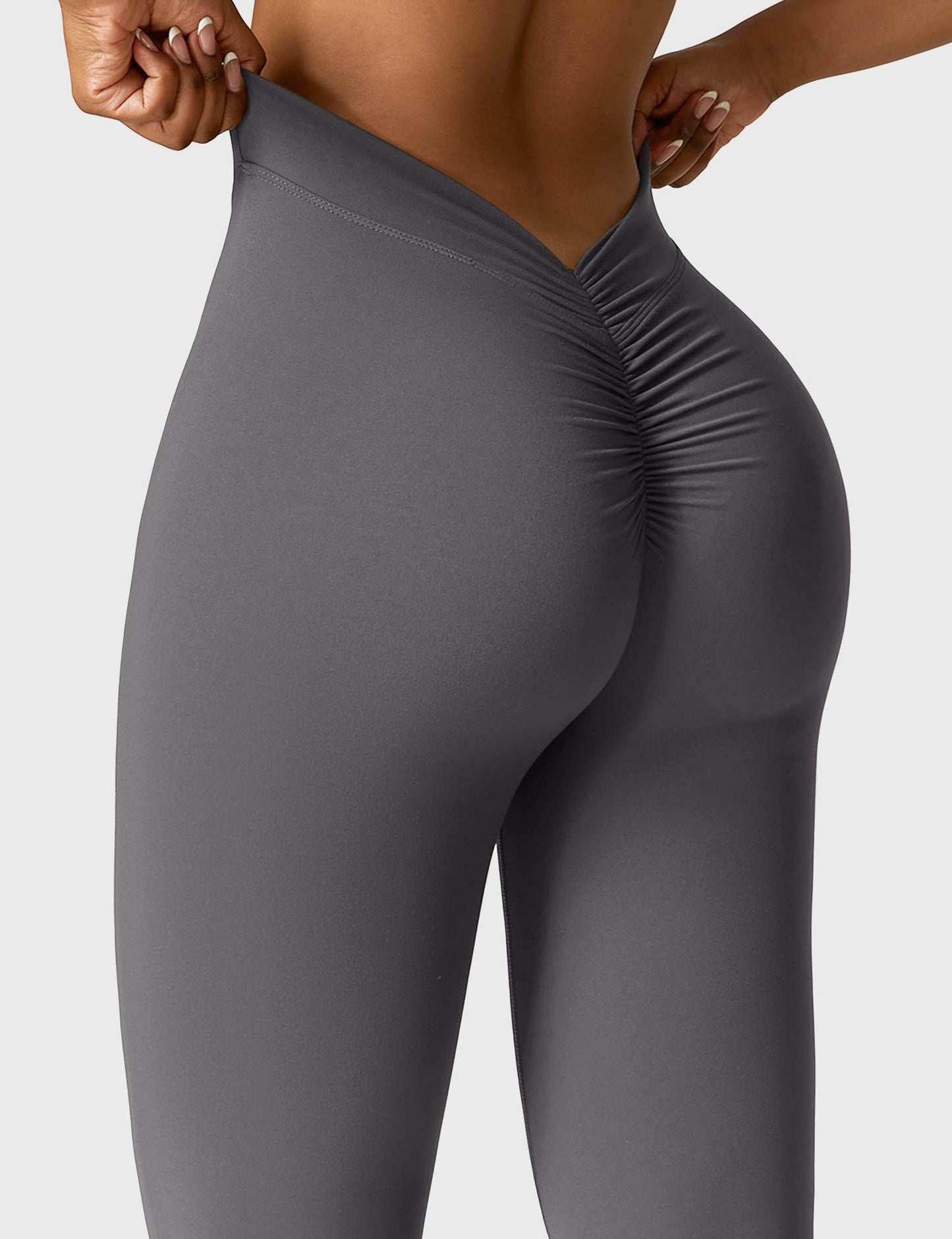 Eveloria Damen Leggings V-Ausschnitt
