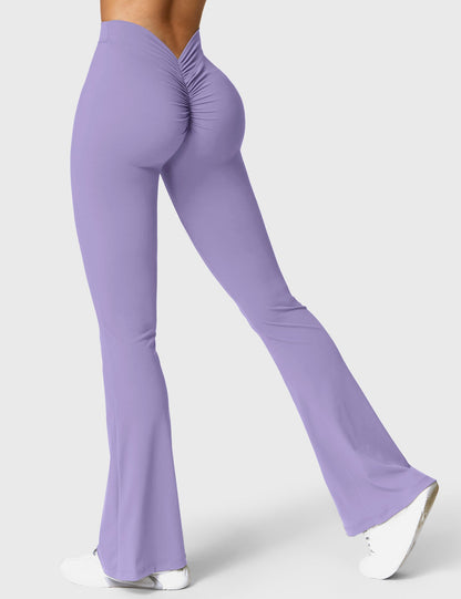 Eveloria Damen Leggings V-Ausschnitt