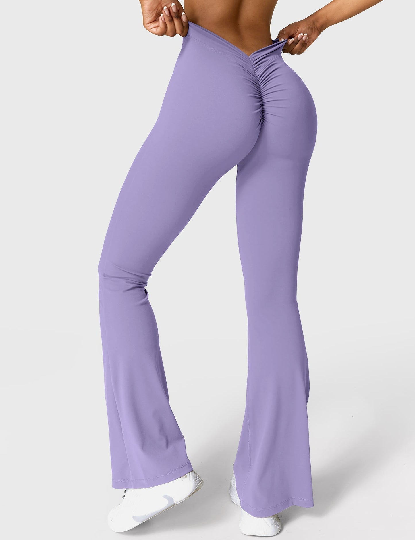 Eveloria Damen Leggings V-Ausschnitt