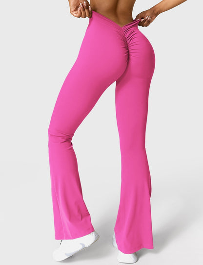 Eveloria Damen Leggings V-Ausschnitt