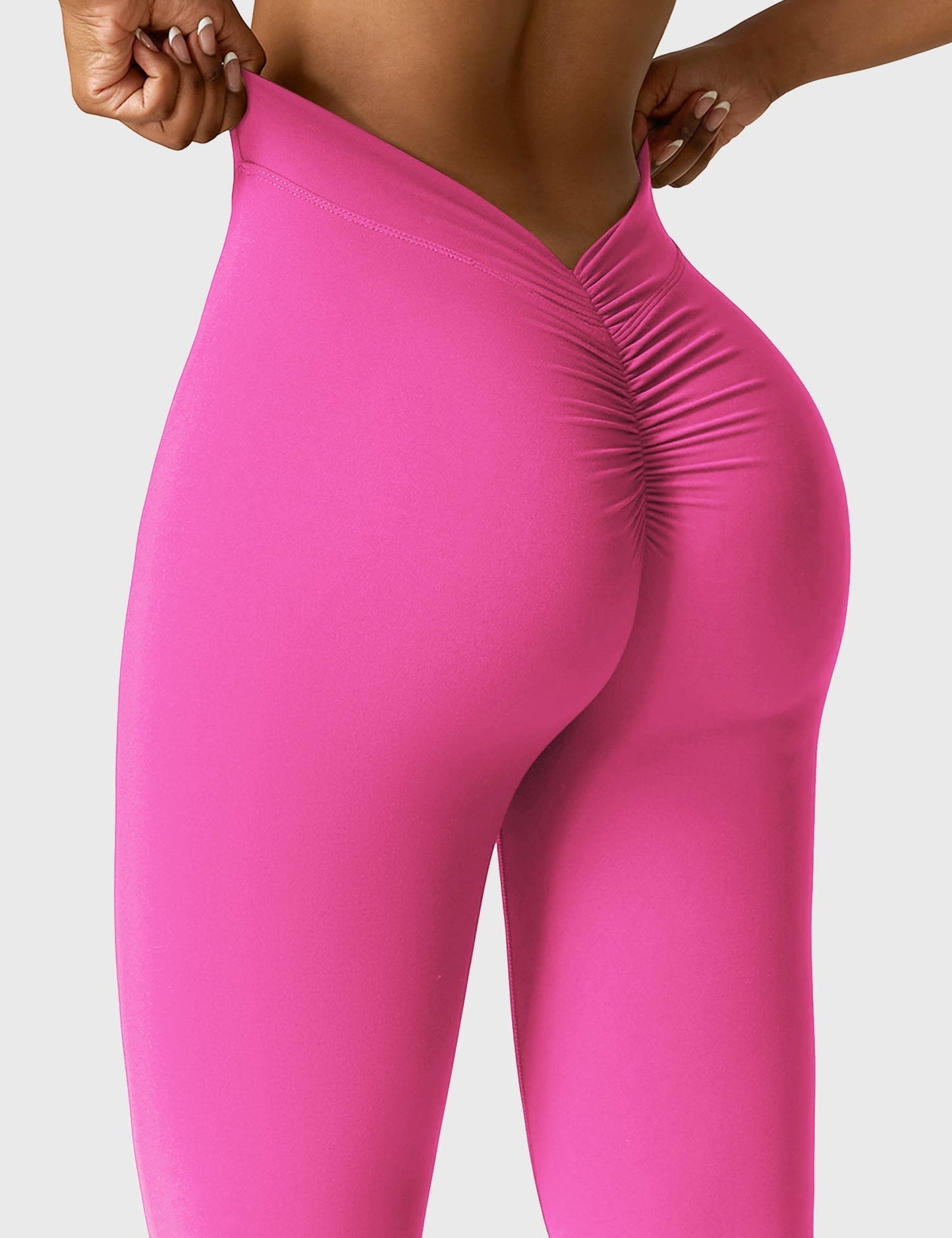 Eveloria Damen Leggings V-Ausschnitt