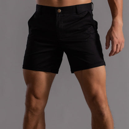 Herren Sommer Shorts Maßgeschneiderte Passform Freizeit Beige