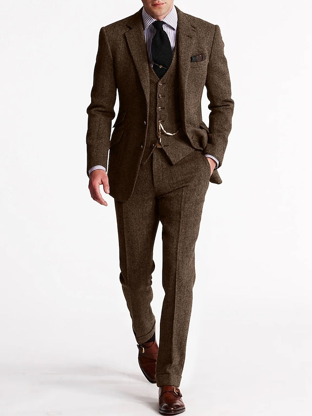 Herren Tweed Smokingsanzug Komplett