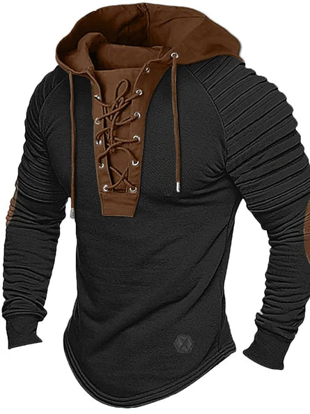 Reed Herren Hoodie Kapuze Schnürung Streetwear
