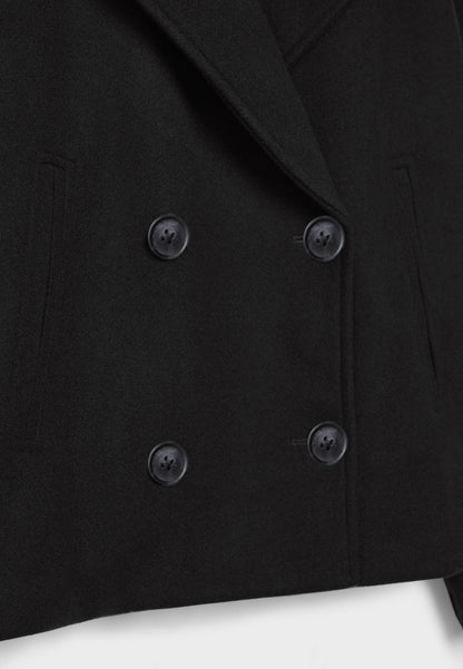 Damen Oversize Kurzmantel Herbst Übergang