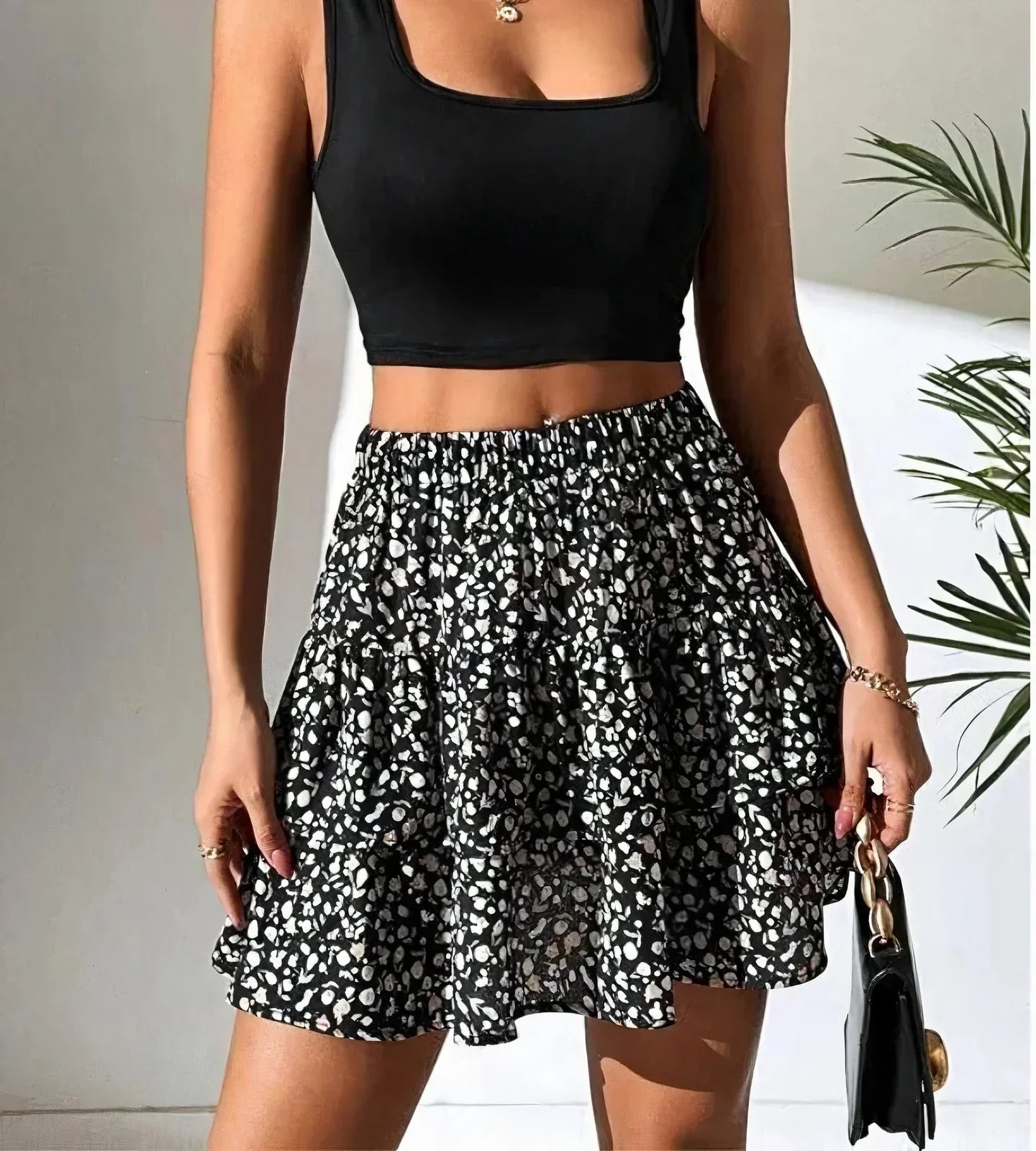 Damen Minikleid Rockstil Frühlingskollektion