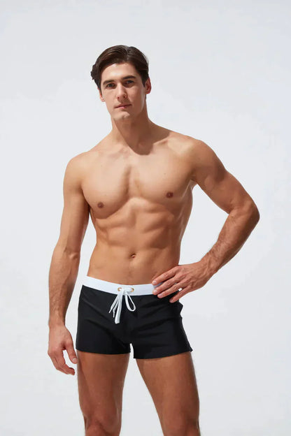 Herren Badeshorts Kordelzug Kurz