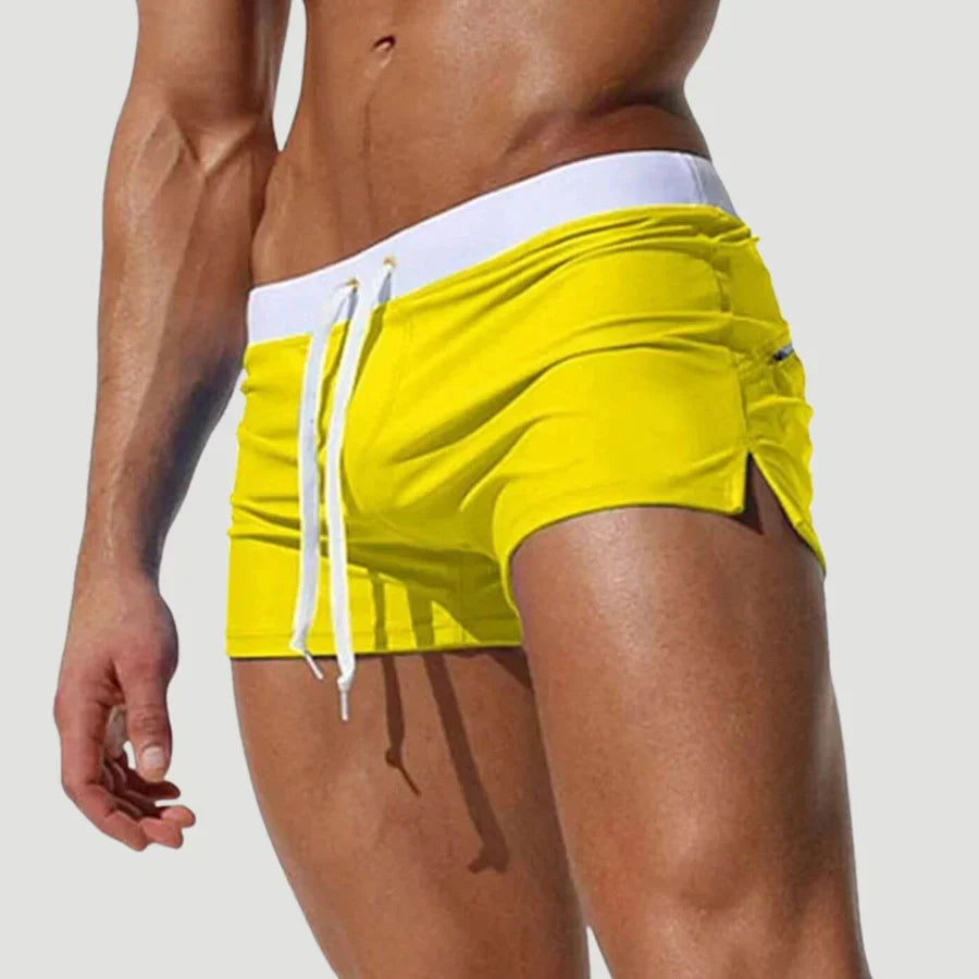 Herren Badeshorts Kordelzug Kurz